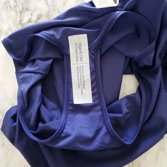 Island Escape Skirtini Skirt Swimwear Navy Blue Built-In Brief Size 18 W - Picture 7 of 8